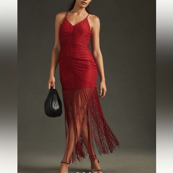 Vineet Bahl Fringe  Dress - Picture 1 of 8
